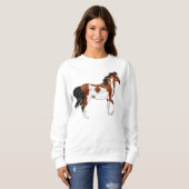 Sweatshirt Cheval arabe Pinto (Devant entier)