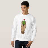 Sweatshirt Cheval avec chapeau de fête (Devant entier)