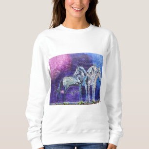 Sweatshirt Cheval bleu