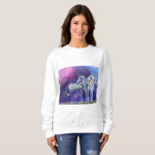Sweatshirt Cheval bleu (Devant entier)