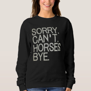 Sweatshirt Cheval Cheval Femmes Filles Hommes Filles