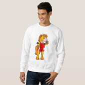 Sweatshirt Cheval comme coureur (Devant entier)
