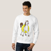 Sweatshirt Cheval comme nageur avec Lifebouy (Devant entier)