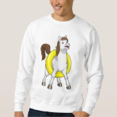 Sweatshirt Cheval comme nageur avec Lifebouy (Devant)