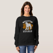 Sweatshirt Cheval d'attelage Écosse pour cavalier Clydesd (Devant entier)
