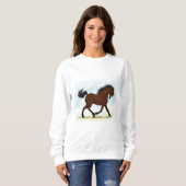 Sweatshirt Cheval De Baie Avec Lame (Devant entier)