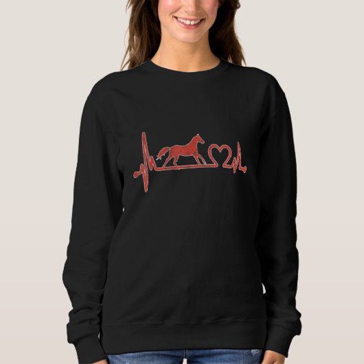 Sweatshirt Cheval de course (Devant)