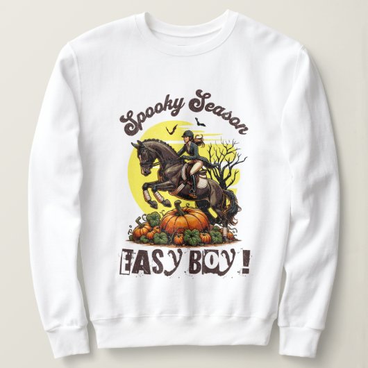 Sweatshirt Cheval de la saison effrayante (Design devant)