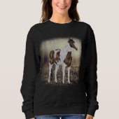 Sweatshirt Cheval de peinture Tobiano Paint Buckskin (Devant)