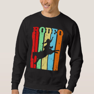 Sweatshirt Cheval de Rodéo Vintage Rétro