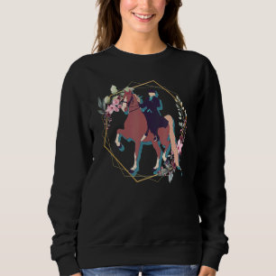 Sweatshirt Cheval de Trot de Fleur Saddlebred américain