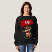 Sweatshirt Cheval de ventilateur tunisien (Devant entier)