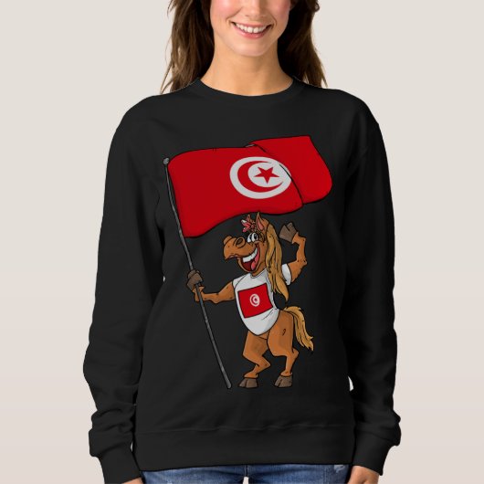 Sweatshirt Cheval de ventilateur tunisien (Devant)
