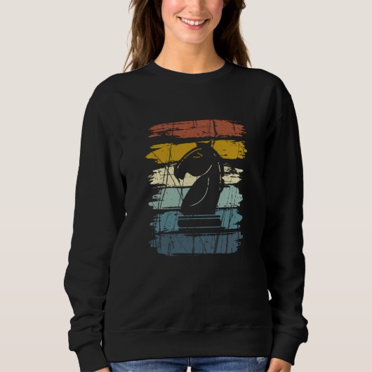 Sweatshirt Cheval d'échecs Rétro (Devant)