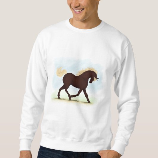 Sweatshirt Cheval des Rocheuses (Devant)