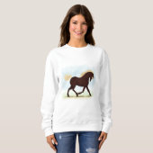 Sweatshirt Cheval des Rocheuses (Devant entier)