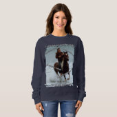 Sweatshirt Cheval dit que je suis assez (Devant entier)