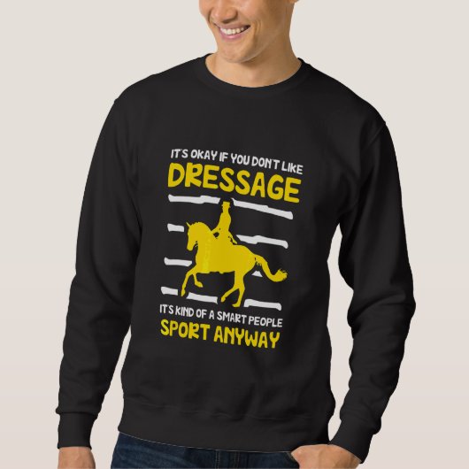 Sweatshirt Cheval Dressage équitation (Devant)