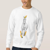 Sweatshirt Cheval en flamme (Devant)