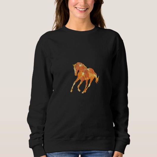 Sweatshirt Cheval équestre (Devant)