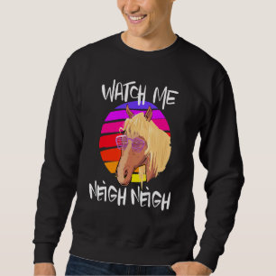 Sweatshirt Cheval Equestrian Race Horse meme