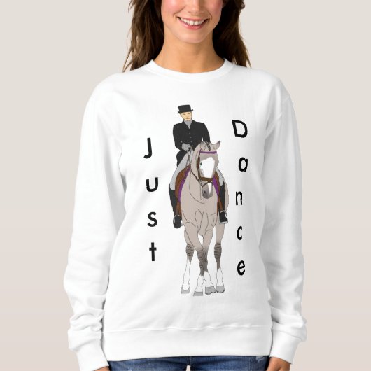 Sweatshirt Cheval et cavalier de Grulla de dressage (Devant)