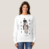 Sweatshirt Cheval et cavalier de Grulla de dressage (Devant entier)
