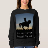 Sweatshirt Cheval et cavalier Silhouette (Devant)