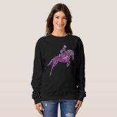 Sweatshirt Cheval Fille Équitation Femmes (Devant entier)