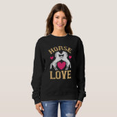 Sweatshirt Cheval - Horse Love (Devant entier)