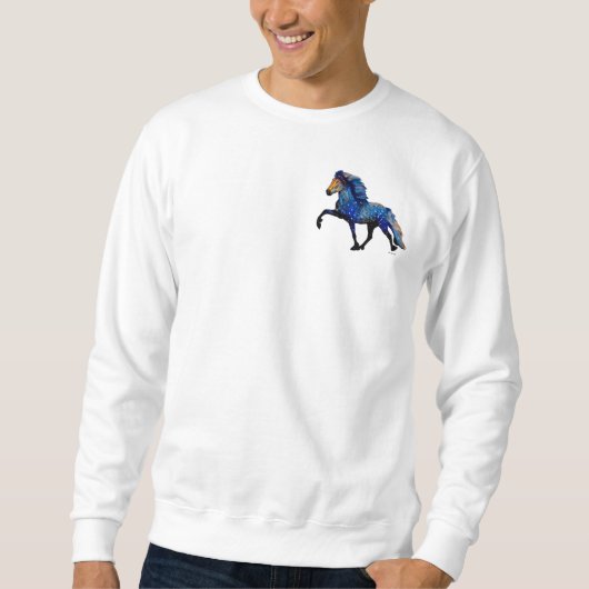 Sweatshirt Cheval islandais Stary Night (Devant)