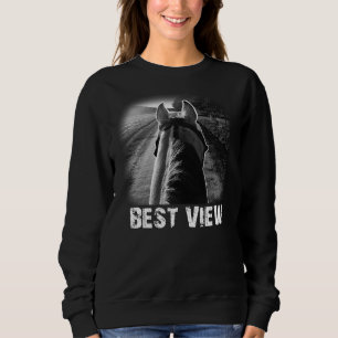 Sweatshirt Cheval Meilleure Vue De Cheval Retour Idées Cadeau