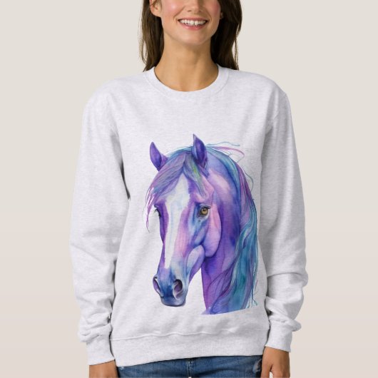Sweatshirt Cheval multicolore (Devant)