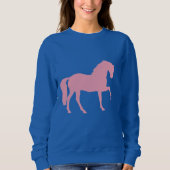 Sweatshirt Cheval rose (Devant)