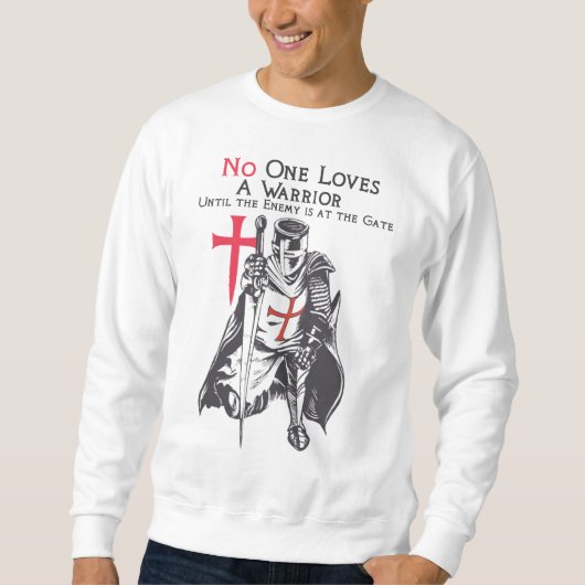 Sweatshirt Chevalier croisé Crusader Temple T Chemise (Devant)
