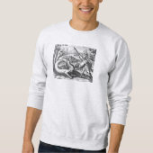 Sweatshirt Chevalier en armure pose le dragon (Devant)