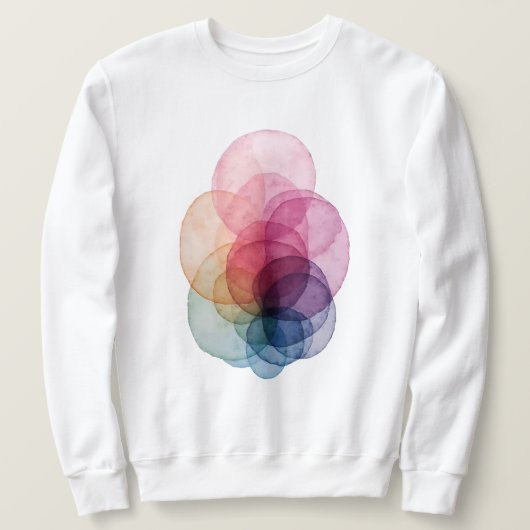 Sweatshirt Chevauchement vibrant V01 (Design devant)