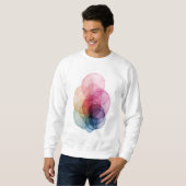 Sweatshirt Chevauchement vibrant V01 (Devant entier)