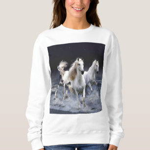 Sweatshirt Chevaux à lancer l'oreiller
