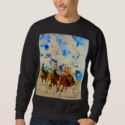 Sweatshirt Chevaux brillants (Devant)