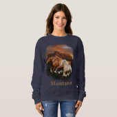 Sweatshirt Chevaux sauvages (Devant entier)