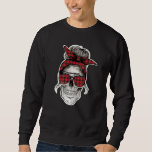 Sweatshirt Cheveux de maman crânes têtes Grunge Punk Metal