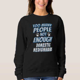 Sweatshirt Cheveux de Médium Domestique Chat Dit Introverso