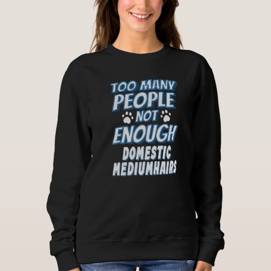 Sweatshirt Cheveux de Médium Domestique Chat Dit Introverso (Devant)