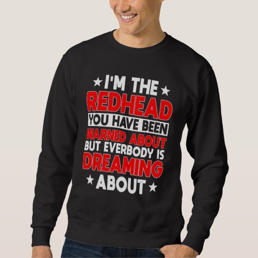 Sweatshirt Cheveux Redhead Girl Ginger Reddish (Devant)