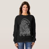 Sweatshirt Chèvre Chèvre Satanique Chèvre Debout Diable Antic (Devant entier)