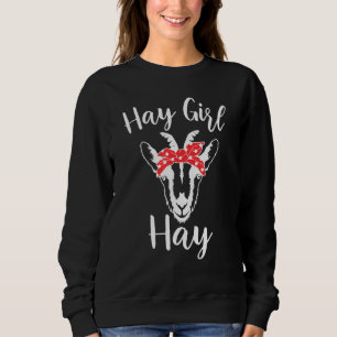 Sweatshirt Chèvre de foin pour filles