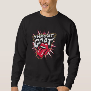 Sweatshirt Chèvre de la gorge Gras Rouge audacieux Lèvres jou