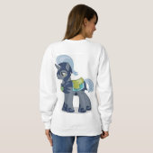 Sweatshirt chèvre heureuse (Dos entier)