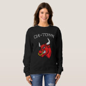 Sweatshirt Chi Town Bull Chicago Fans Basketball 23 Pour Homm (Devant entier)